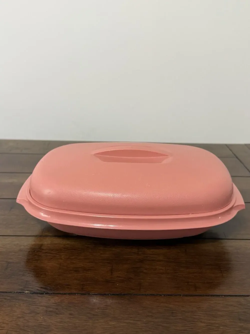 Vintage TUPPERWARE Microwave Food Steamer 6 Cup Dusty Rose Pink 3 Piece 1273-5